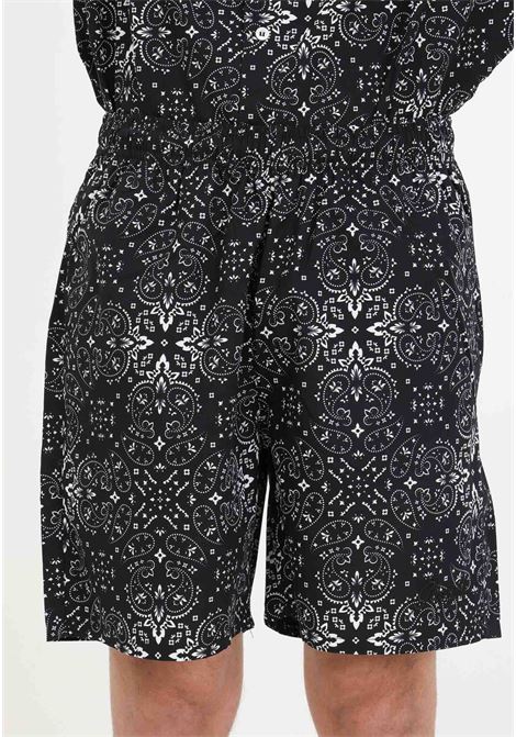 Black patterned men's and women's shorts GARMENT WORKSHOP | S4GMUABE049GW009